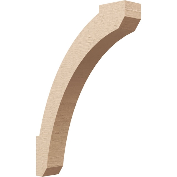 Ekena Millwork 3-inch W x 16-inch D x 22-inch H Lafayette Rough Cedar Woodgrain TimberThane Knee Brace, Primed BRCUR03X16X22LFTRCPR - main